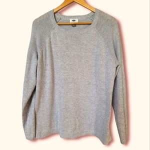 OLD NAVY Light Gray Long Lightweight Sweater sz L